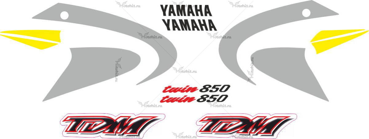 Decals for Yamaha TDM-850 2000-2001 CLASSIC