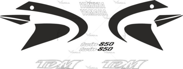 Decals for Yamaha TDM-850 2000-2001 CLASSIC-BLACK