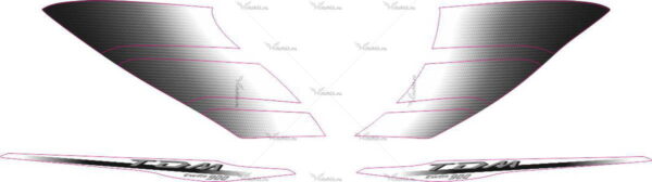 Decals for Yamaha TDM-900 2006-2008 BLACK