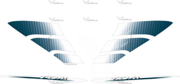 Decals for Yamaha TDM-900 2006-2008 BLUE white letters