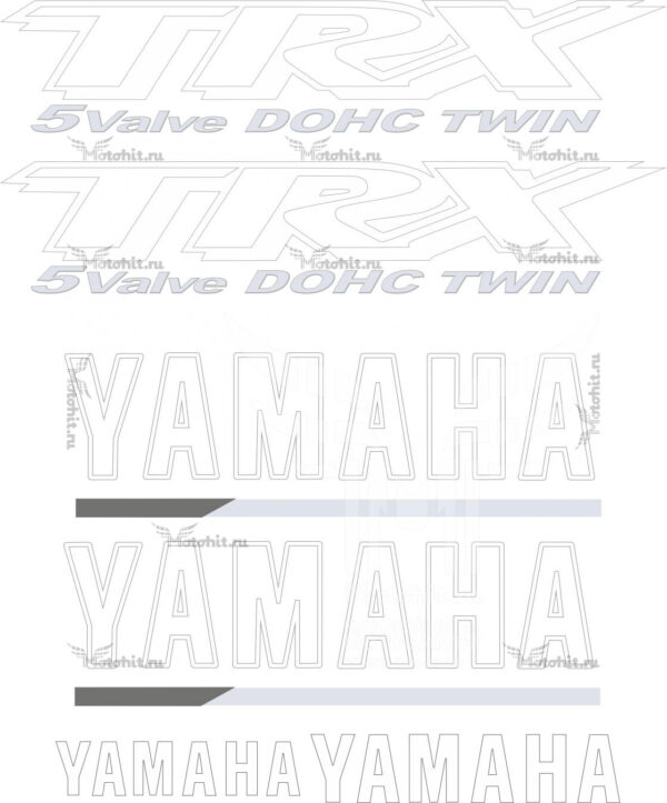 Decals for Yamaha TRX-850 1996