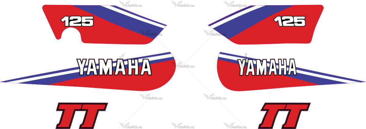 Decals for Yamaha TT-125 1980-1981