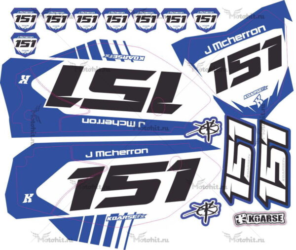 Decals for Yamaha TTR-110 2008-2018