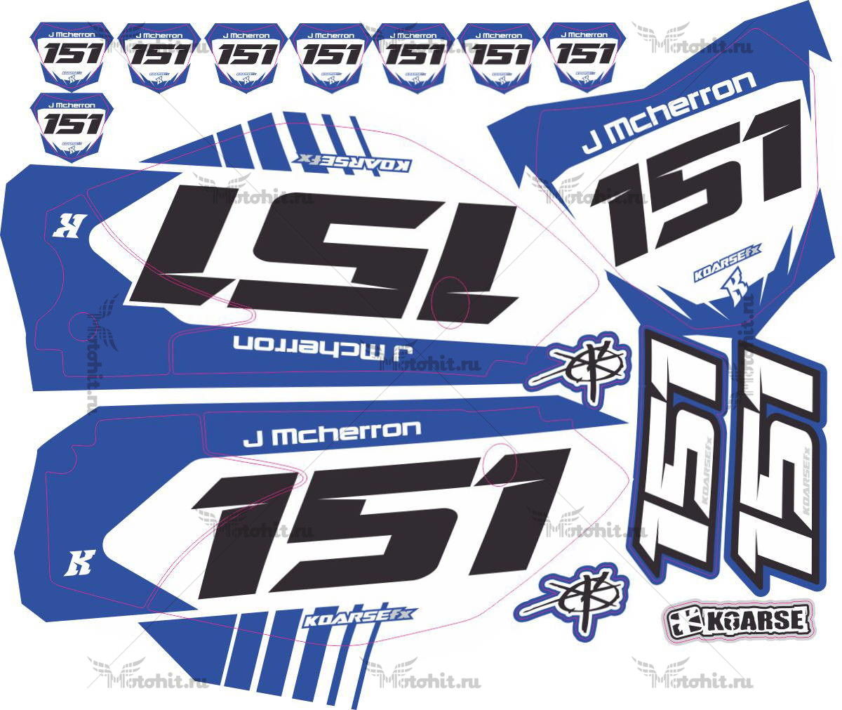 Decals for Yamaha TTR-110 2008-2018