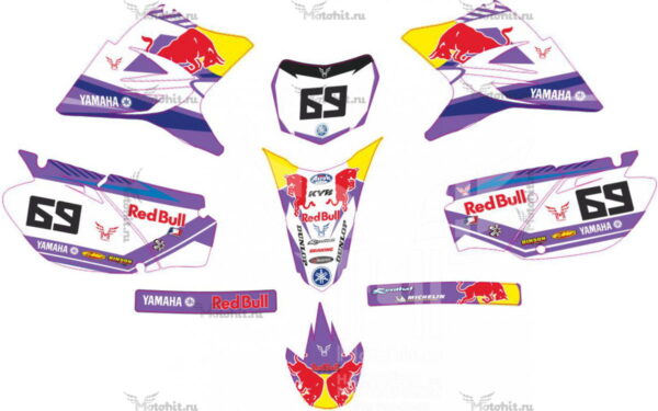 Decals for Yamaha TTR-230 RAID 2005-2012 violet
