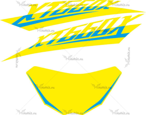 Decals for Yamaha XJ-600-X-FULL-FLUOR