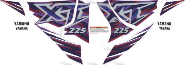 Decals for Yamaha XT-225 1997 BLUE