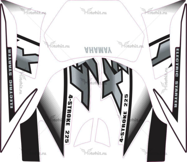 Decals for Yamaha XT-225 2002 WHITE
