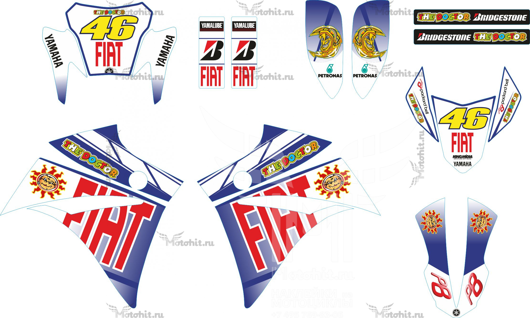 Decals for YAMAHA XT-660 FIAT
