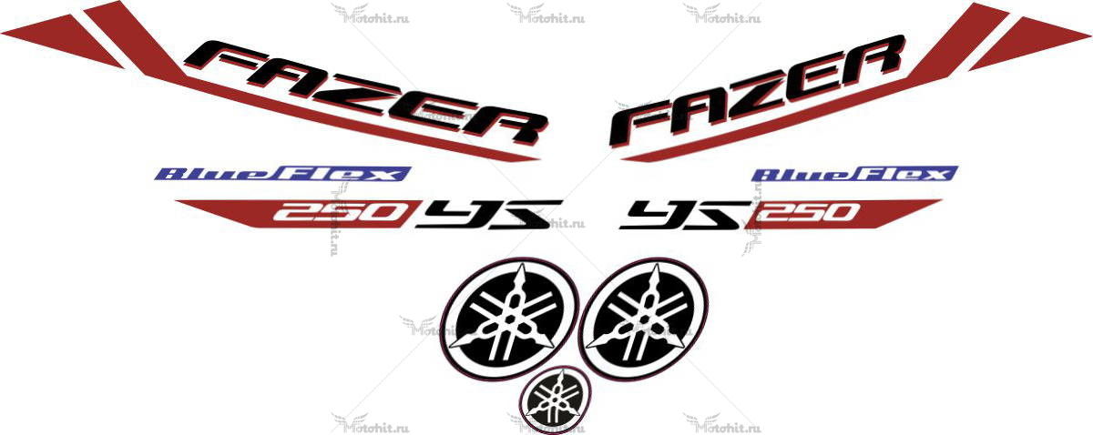 Decals for Yamaha YS-250 2013 BF-FAZER