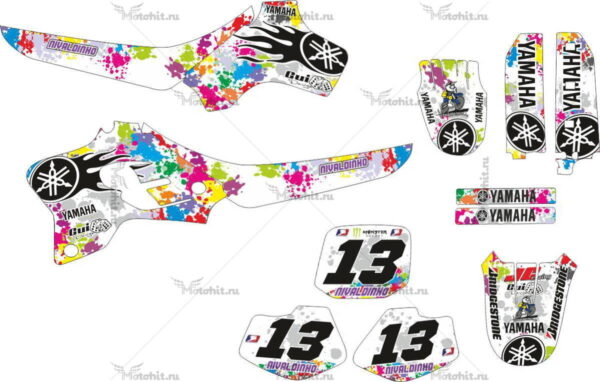 Decals for Yamaha YZ-80 1993-2001 COLORSPLASH