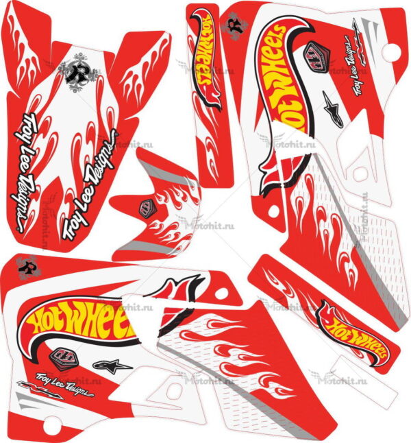 Decals for Yamaha YZ-125 YZ-250 1996-2001 HOTWHEELS-RO