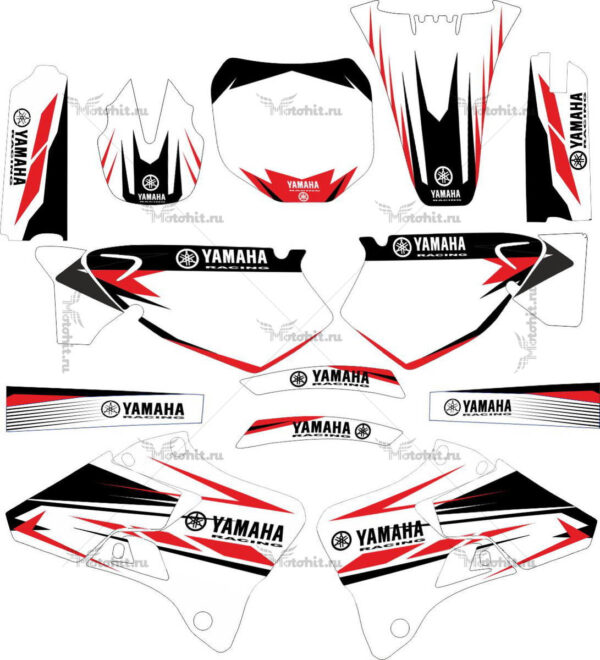 Decals for Yamaha YZ-125 YZ-250 1996-2001 RED
