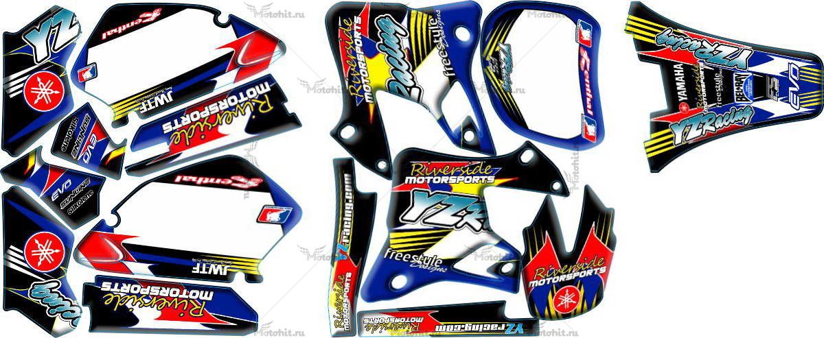 Decals for Yamaha YZ-125 YZ-250 1996-2001 RIVERSIDE1-W