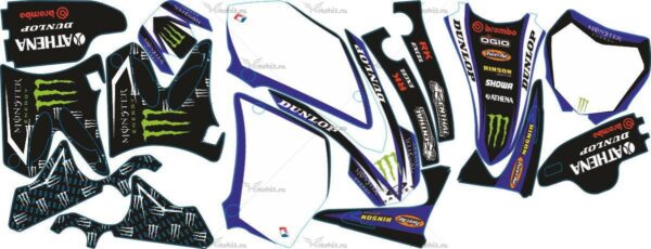 Decals for Yamaha YZ-125 YZ-250 2002-2014 MONSTER1