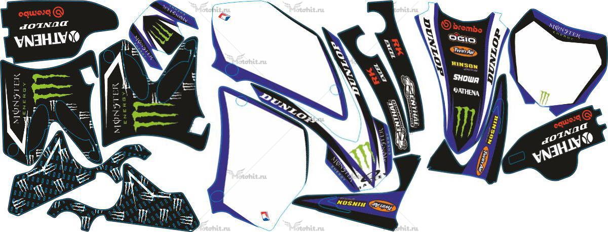 Decals for Yamaha YZ-125 YZ-250 2002-2014 MONSTER1