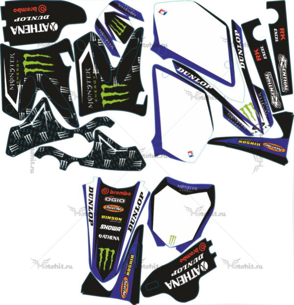 Decals for Yamaha YZ-125 YZ-250 2002-2014 MONSTER1