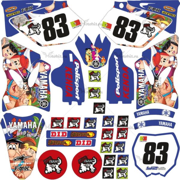 Decals for Yamaha YZ-125 YZ-250 2002-2014 FLINGSTONES