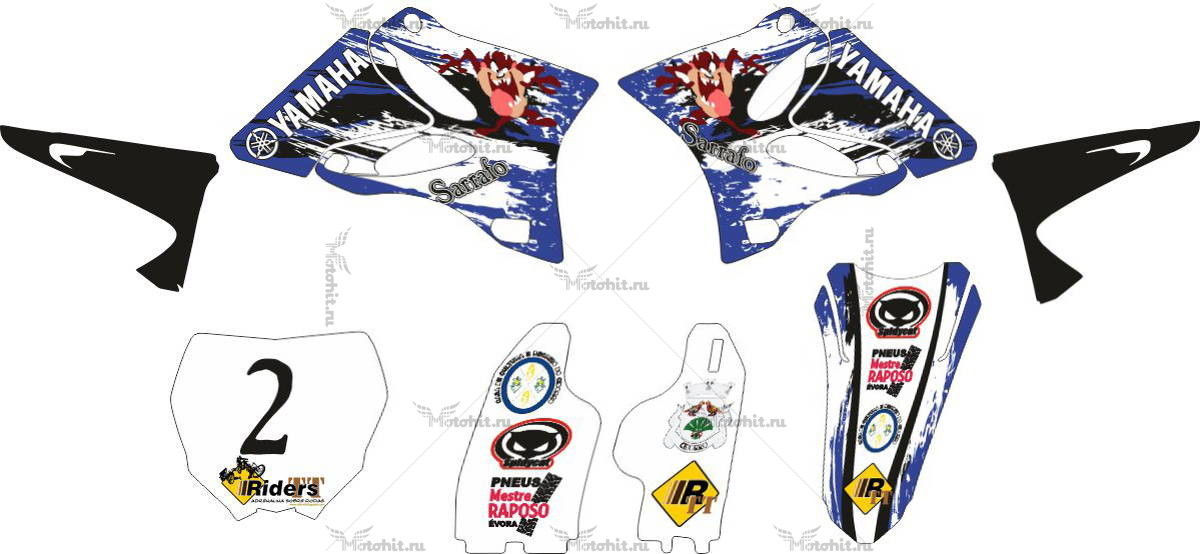 Decals for Yamaha YZ-125 YZ-250 2002-2014 TASMAN