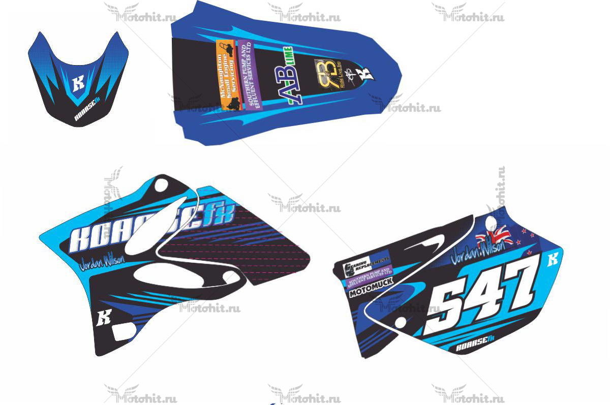 Decals for Yamaha YZ-125 YZ-250 JORDAN 2002-2014