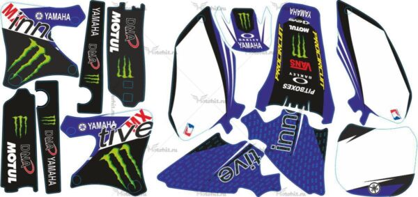 Decals for Yamaha YZ-125 YZ-250 YZ-400 YZ-426F 1998-2002 MONSTER2