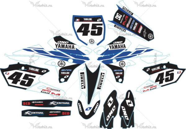 Decals for YAMAHA WR-250F 2015-2018, WR-450F 2016-2018 BLUE