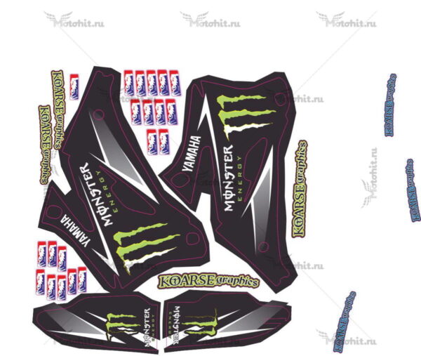 Decals for YAMAHA WR-250F 2007-2014, WR-450F 2007-2011 MONSTER