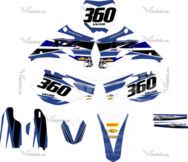 Decals for YAMAHA YZ-250