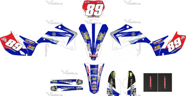 Decals for YAMAHA YZ 250 2008 ama