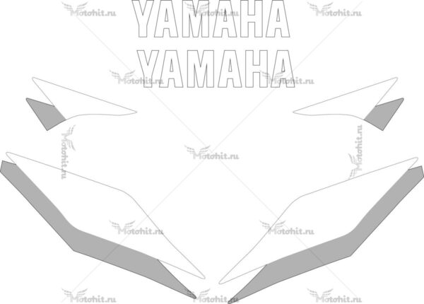 Decals for Yamaha YZF-R6 2001 WHITE part