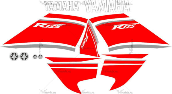Decals for Yamaha YZF-125-R 2008-2013 RED