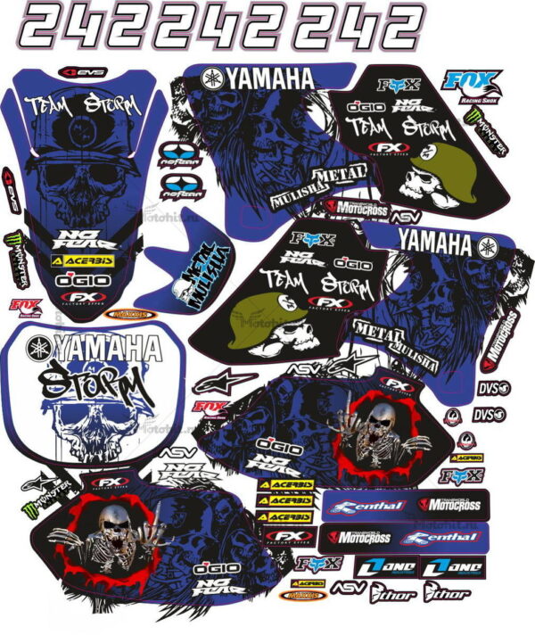 Decals for Yamaha YZF-250-426 1998-2002