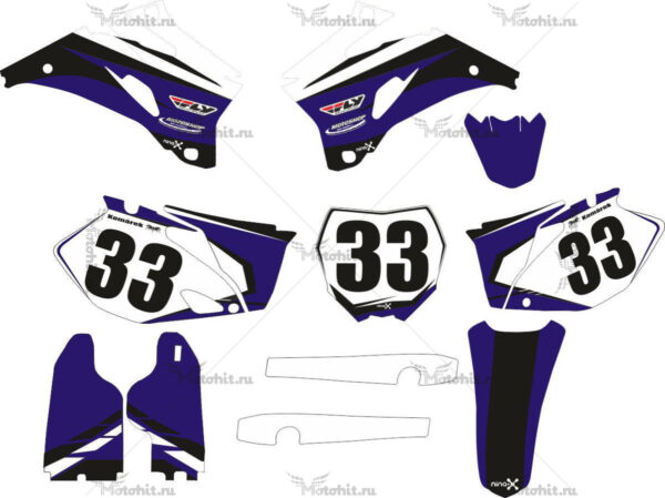 Decals for YAMAHA YZ-250F, YZ-450F 2006-2009 NINA