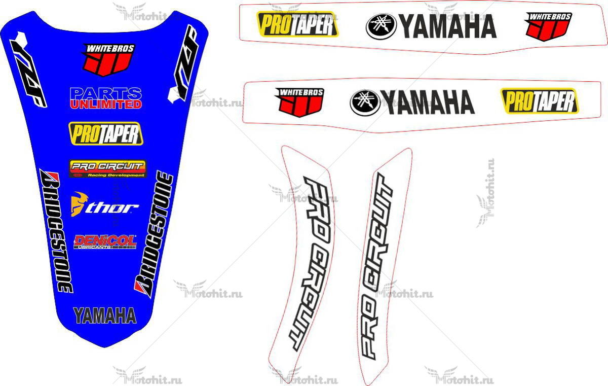 Decals for Yamaha YZF-250 2009 PART