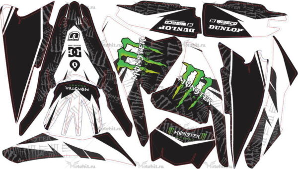 Decals for Yamaha YZF-250 MONSTER