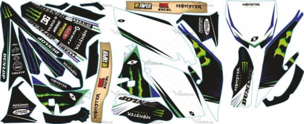 Decals for Yamaha YZF-250 YZF-450 2010-2013 MONSTER