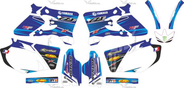 Decals for Yamaha YZF-450 2003-2005 BLUE