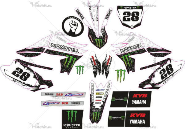 Decals for Yamaha YZF-450 2010-2013