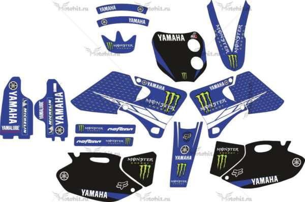 Decals for Yamaha YZF-400 1998-2002 MONSTER-BLUE