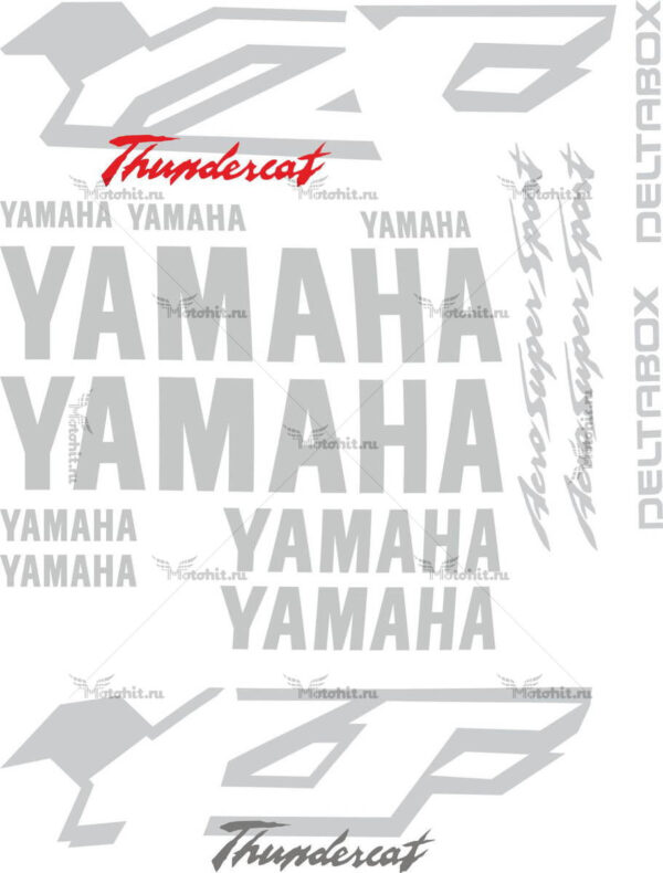 Decals for Yamaha YZF-600-R 1998-2001 THUNDERCAT