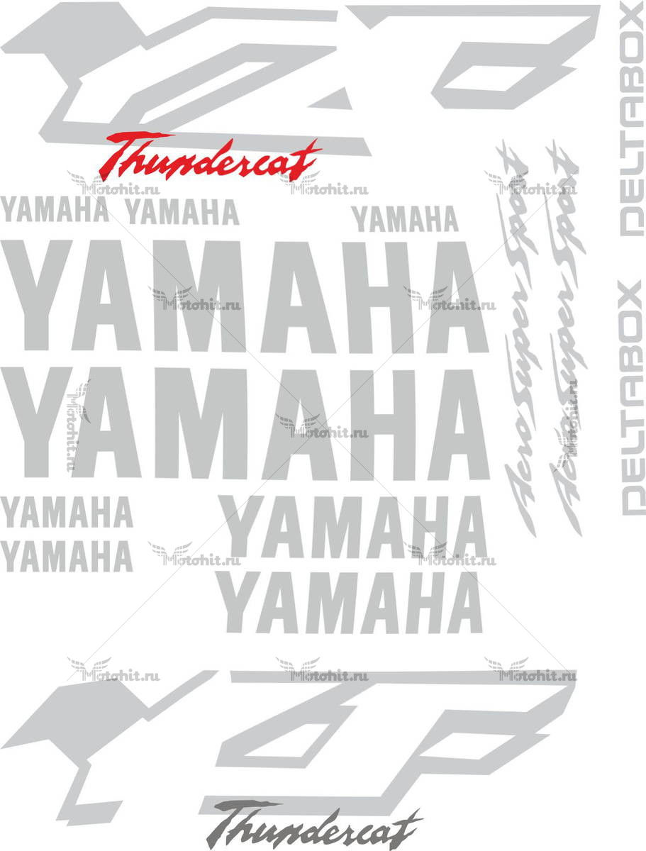 Decals for Yamaha YZF-600-R 1998-2001 THUNDERCAT