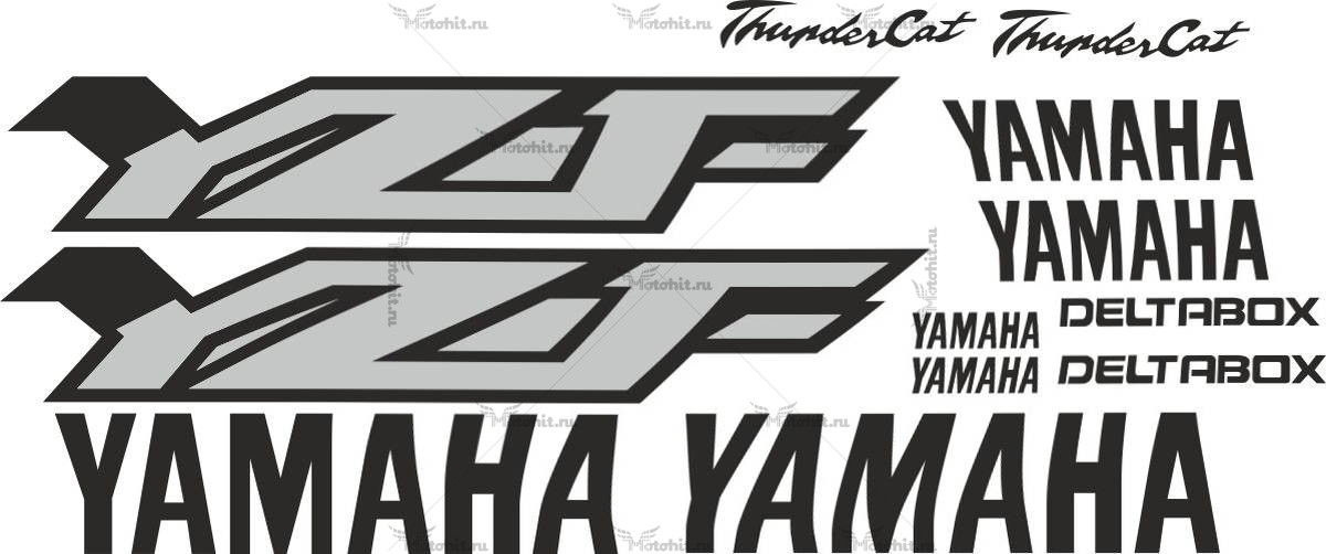 Decals for Yamaha YZF-600 THUNDERCAT-BLACK
