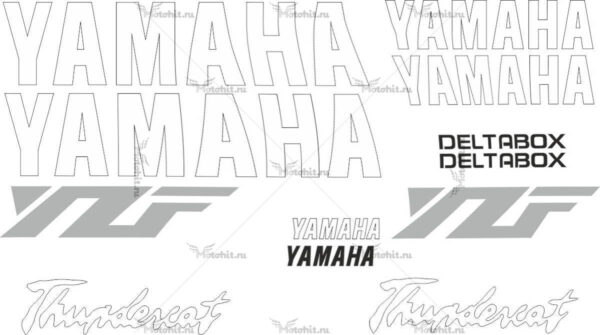 Decals for Yamaha YZF-600 THUNDERCAT-SILVER