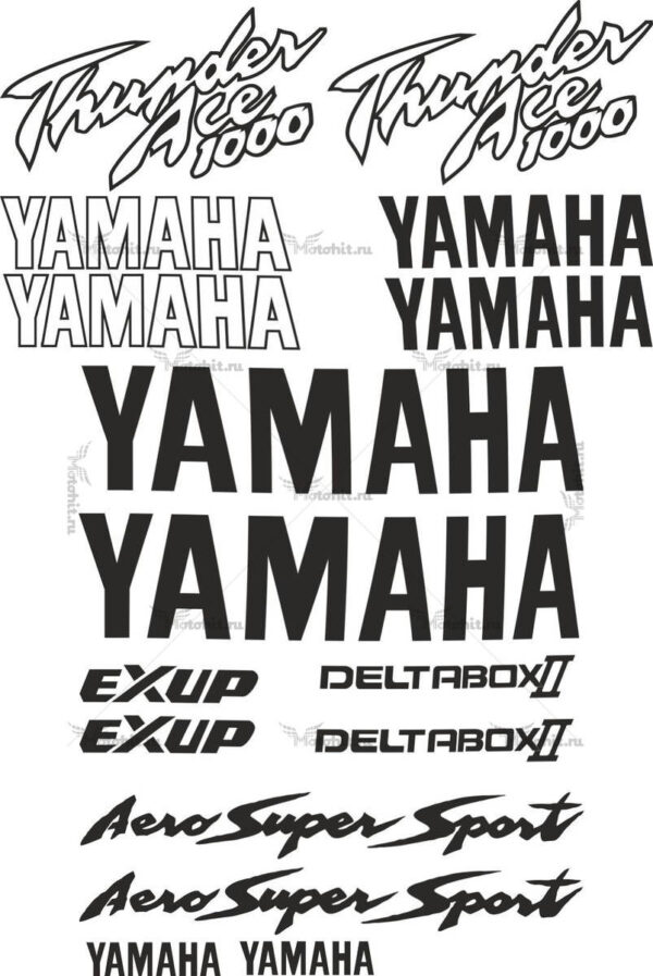 Decals for Yamaha YZF-1000 1996-2003 THUNDERACE-PROMO