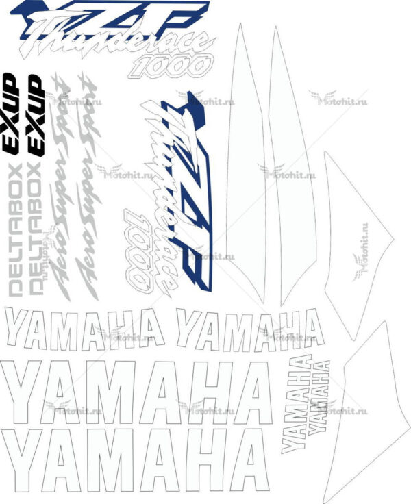 Decals for Yamaha YZF-1000-R 1996-2001 THUNDERACE