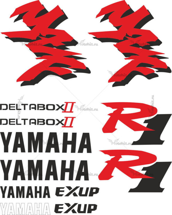 Decals for Yamaha YZF-R1 1998 TXT