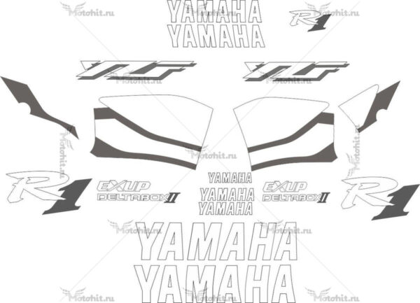 Decals for Yamaha YZF-R1 1999 WHITE-R