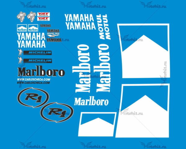 Decals for Yamaha YZF-R1 2001 CHECCA marlborro