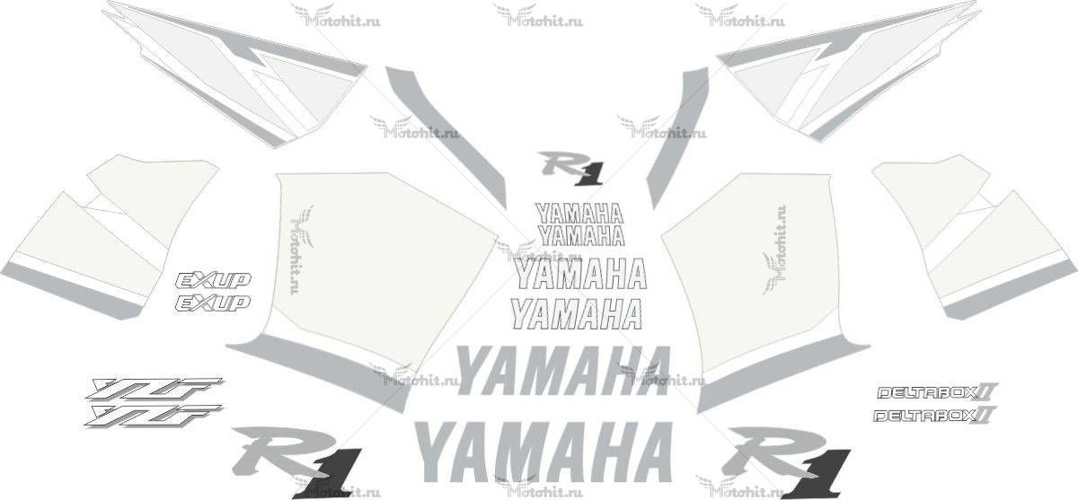 Decals for Yamaha YZF-R1 2001 SILVER