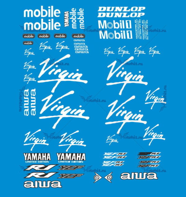 Decals for Yamaha YZF-R1 2002 VIRGIN-NONORIG